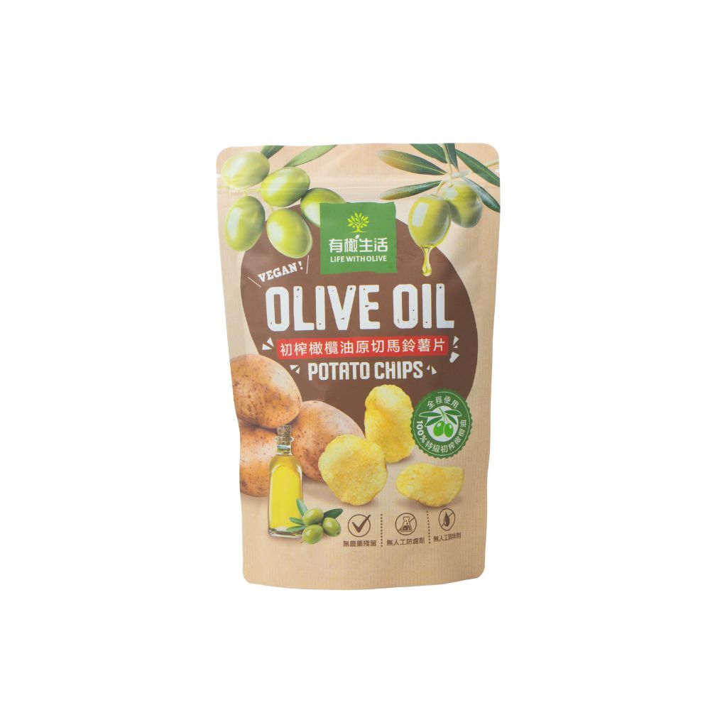 初榨橄欖油原切馬鈴薯片50g