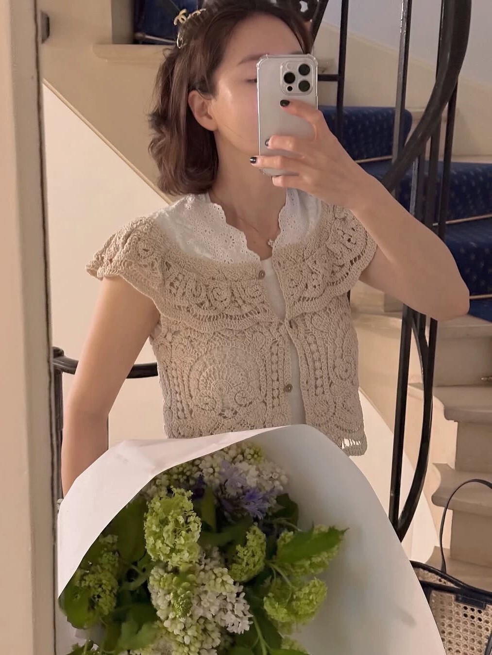 上衣丨微甜感波希米小荷葉袖上衣