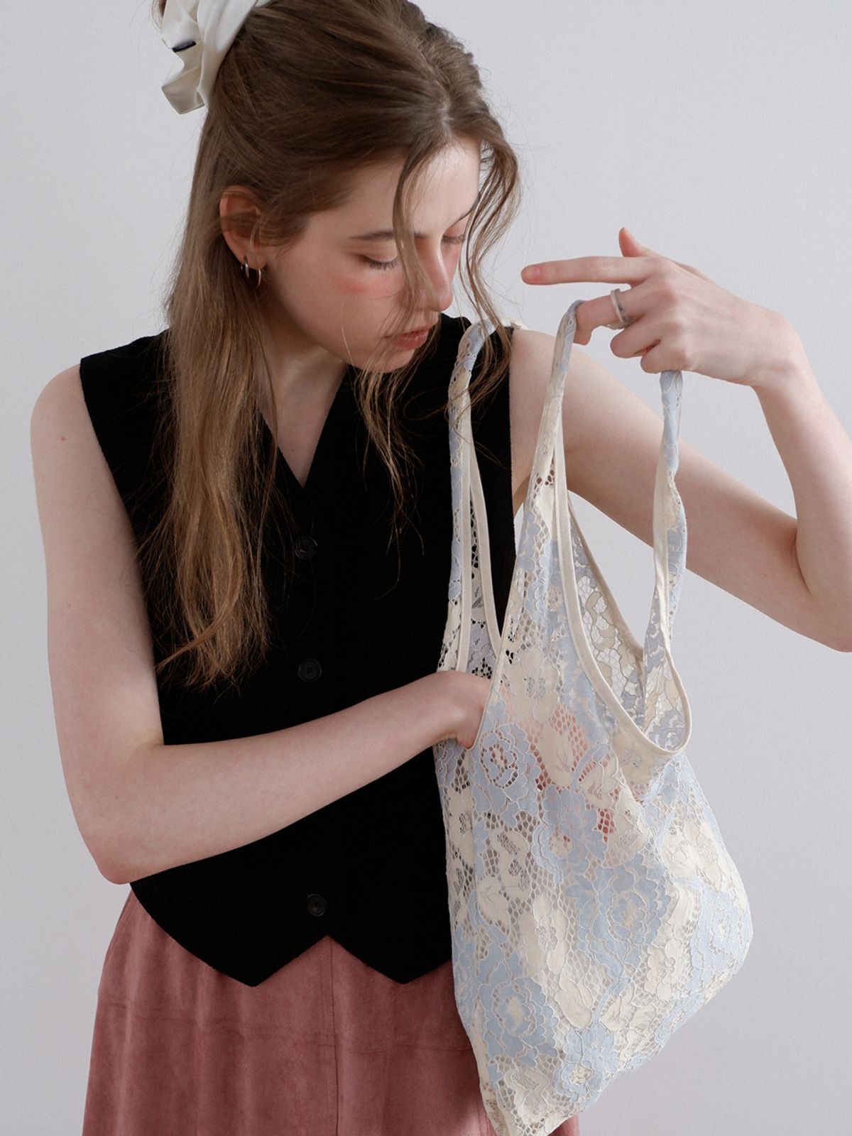 Voor Lace Flower Shoulder Bag
