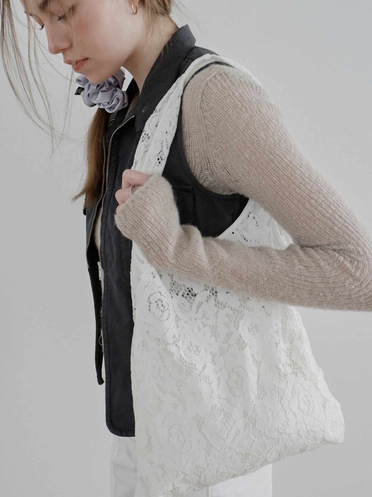 Voor Lace Flower Shoulder Bag