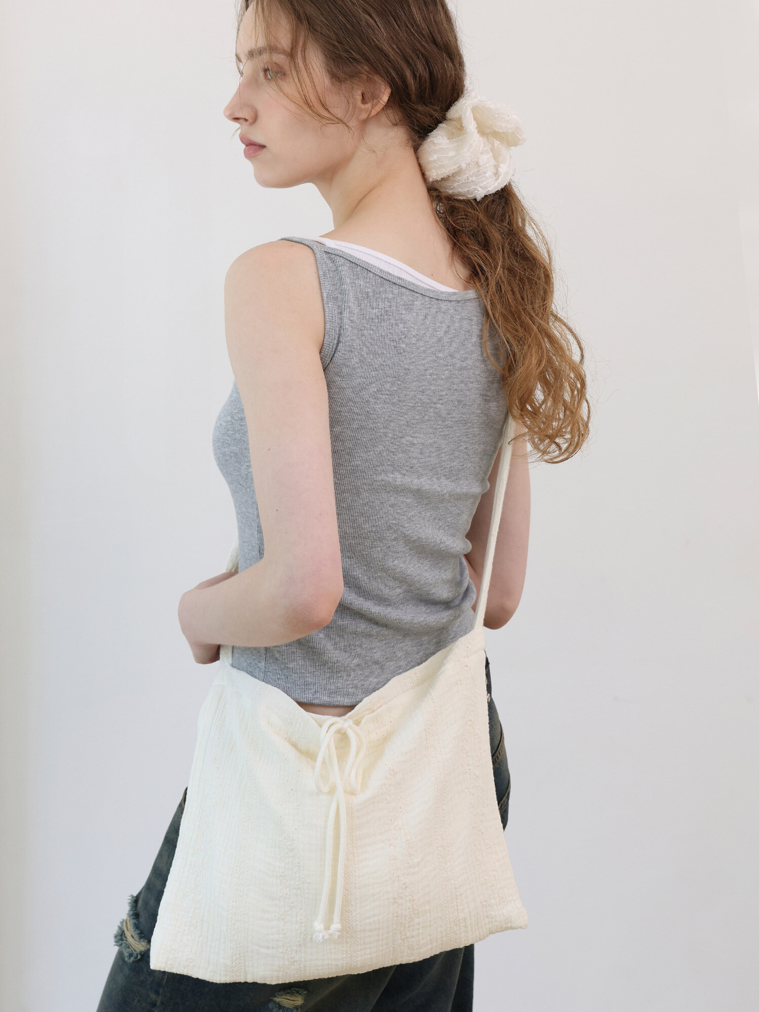 Voor Cotton Lace Shoulder Bag