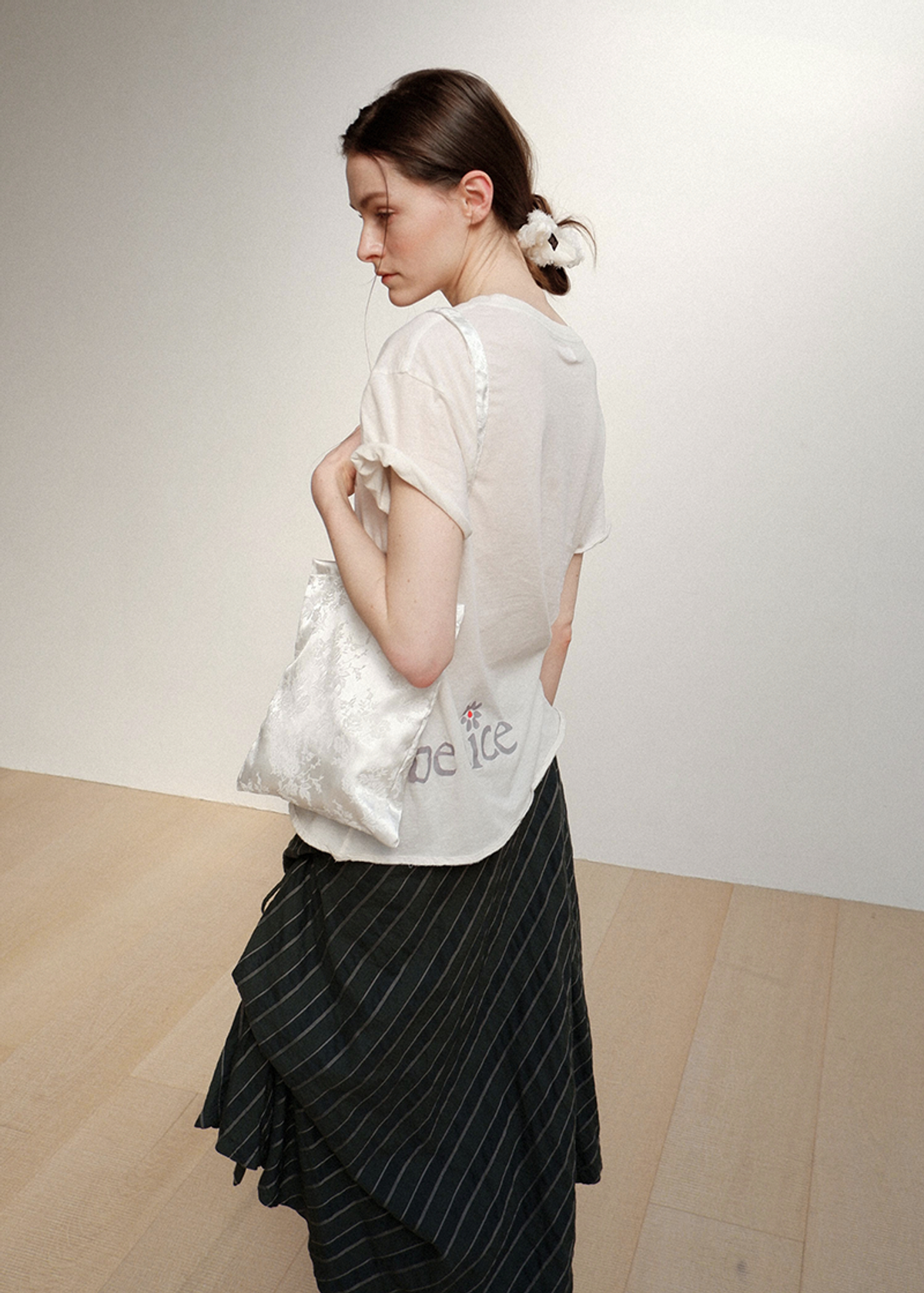 Voor Flower Ribbon Shoulder Bag