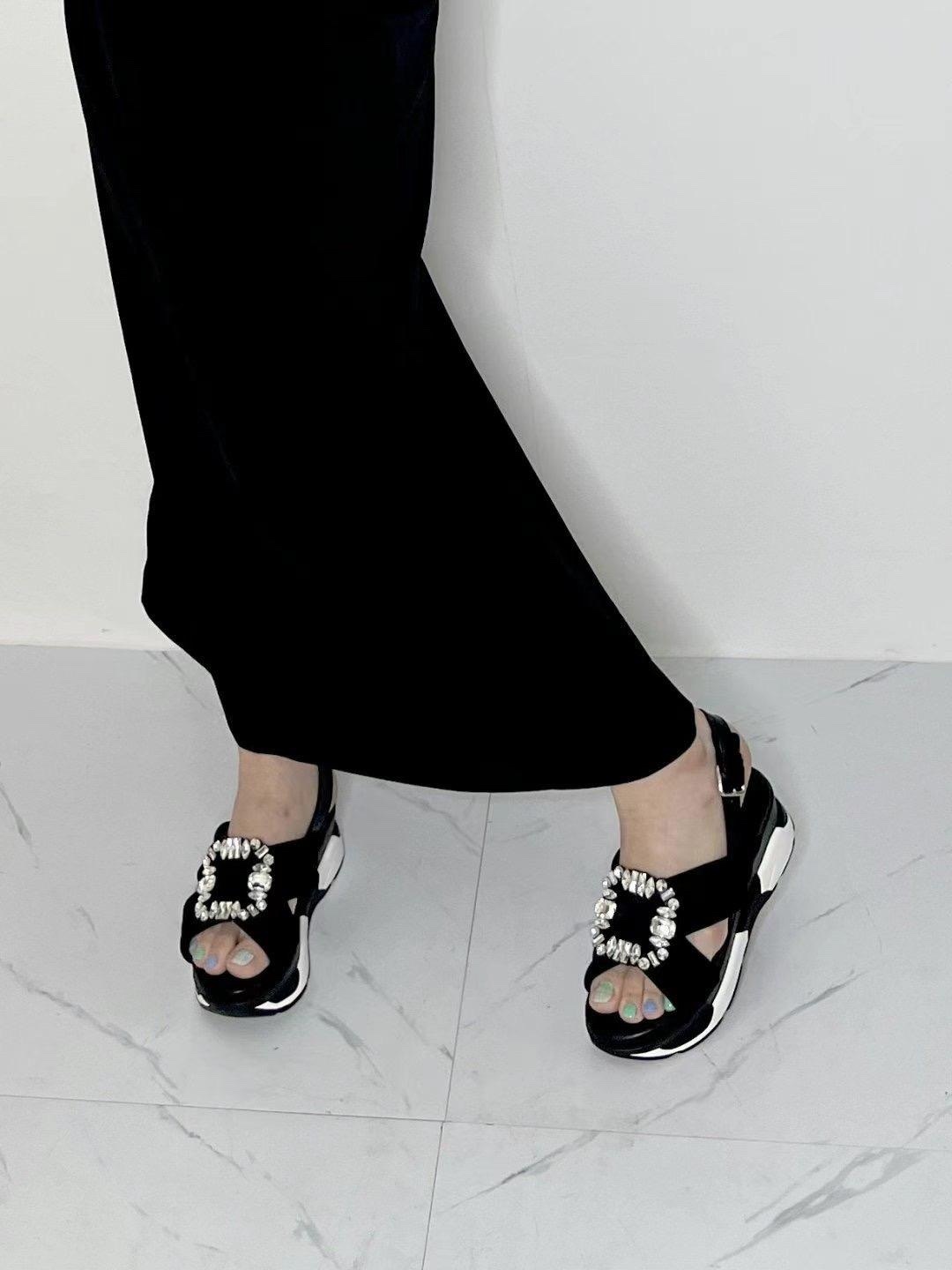 FT275 交叉大方扣涼鞋#SD1092#正常碼