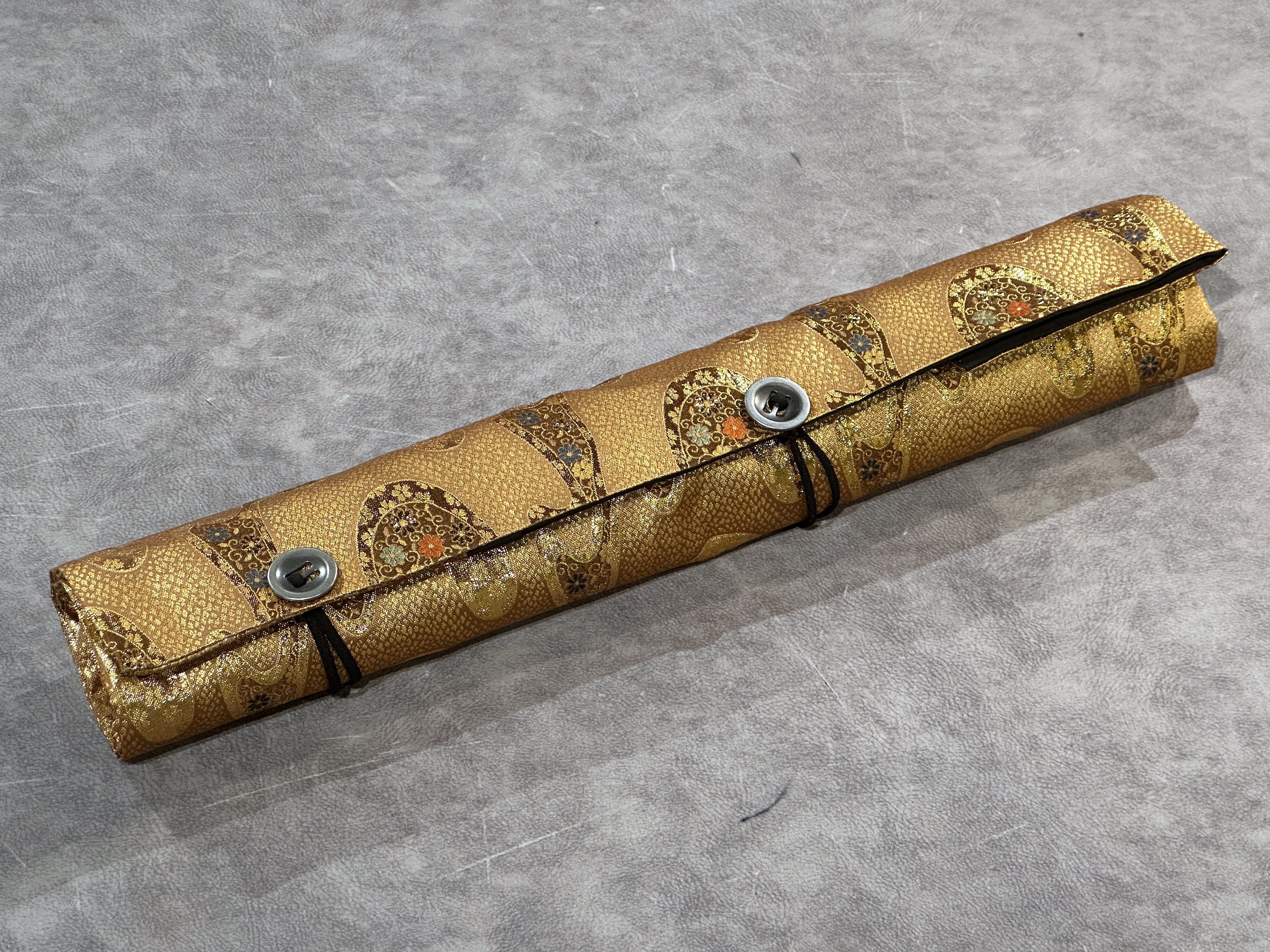 京都西陣織 刀袋 金砂子花流水 (5本入)