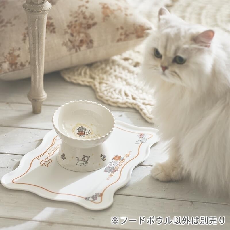 日本直送 Marie 高身斜角度寵物食物碗