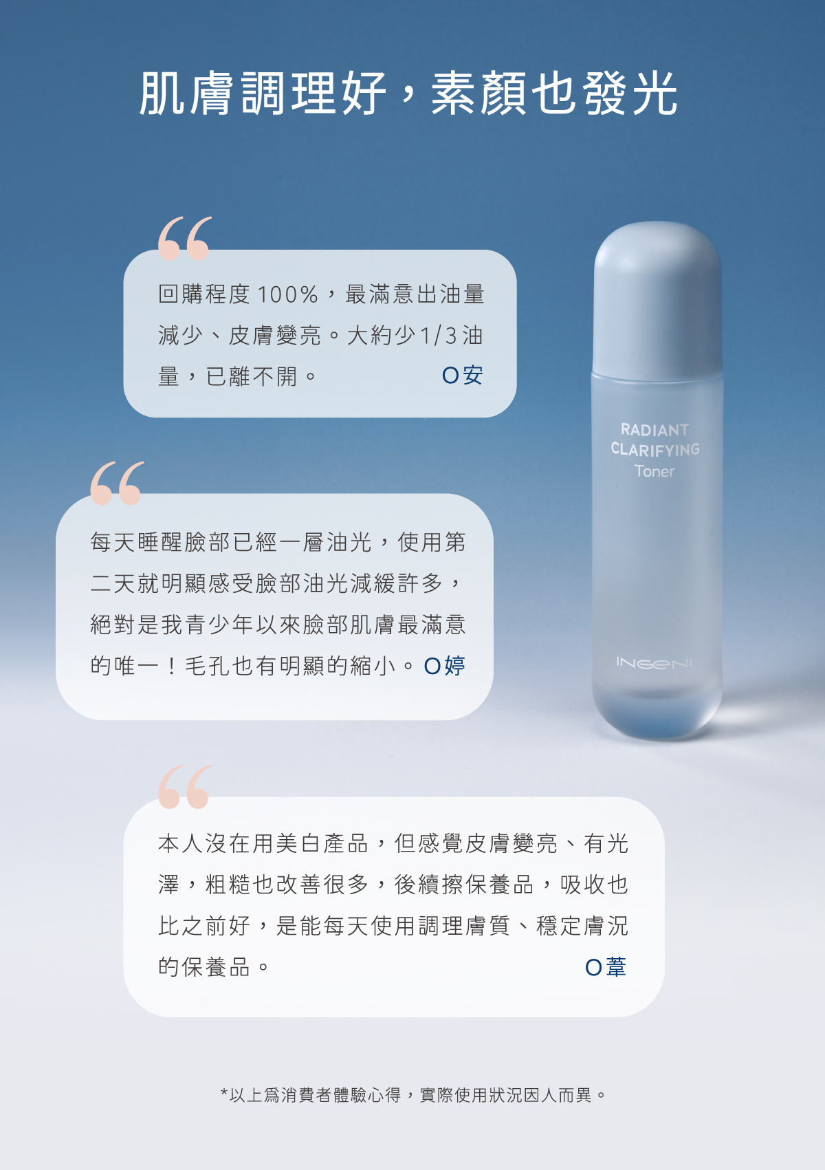 煥膚拋光露使用者真實回饋，肌膚油光減少、膚況穩定透亮