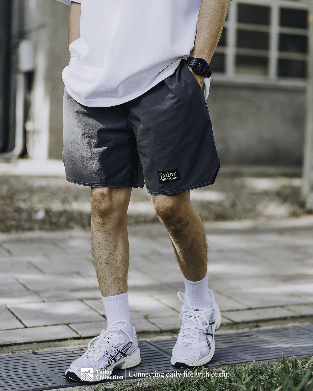 #現貨 Tailor collection 彈力 膝上褲 海灘褲 6607 自製款 六色