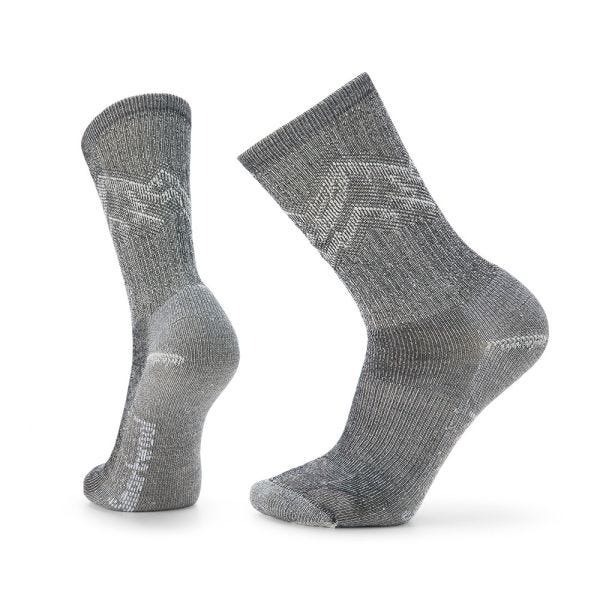 【Smartwool】全輕量減震徒步印花中長襪 黑色 深海軍藍 / SW001644