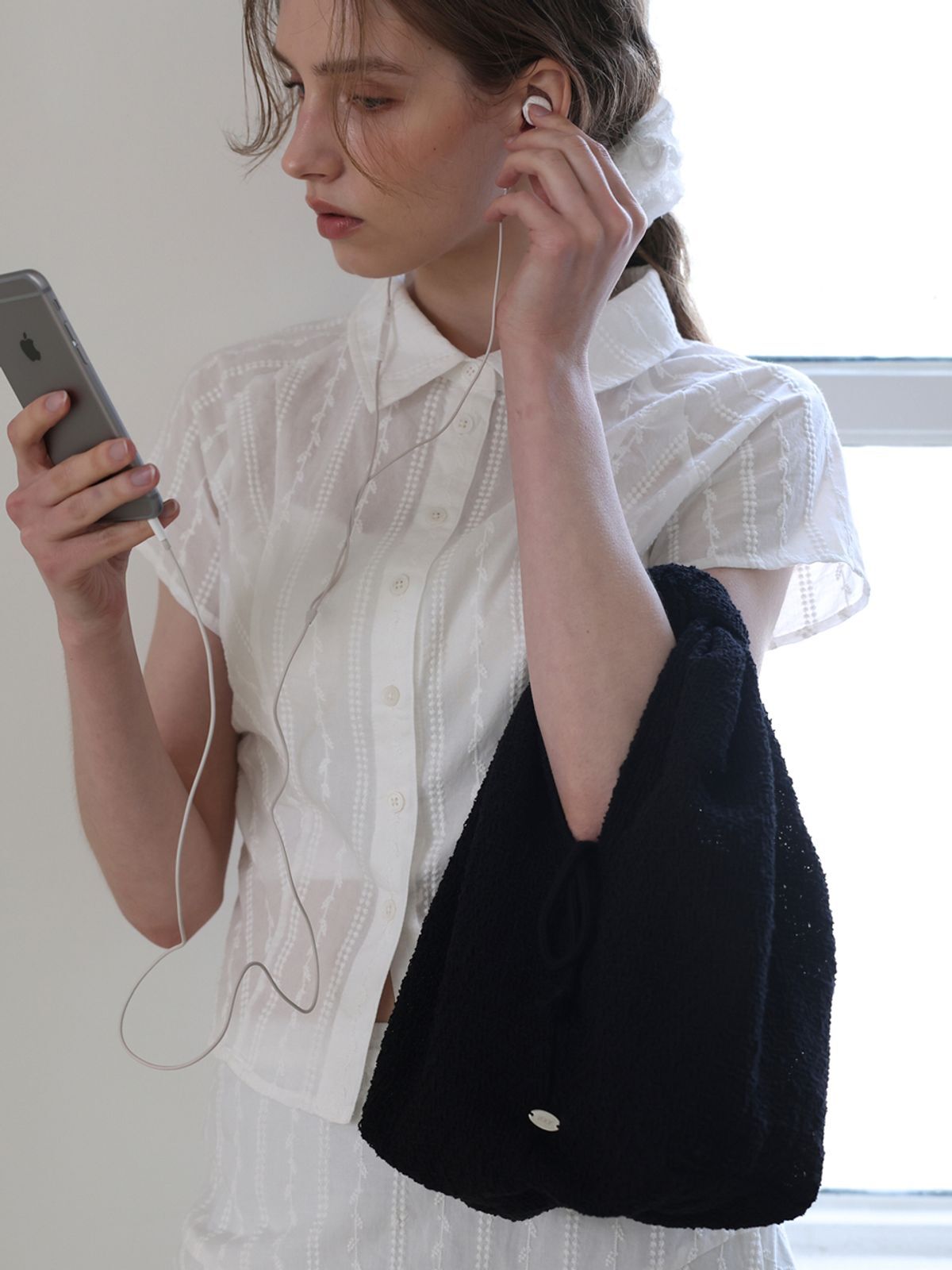 Voor Knot Tweed Mini Tote Bag