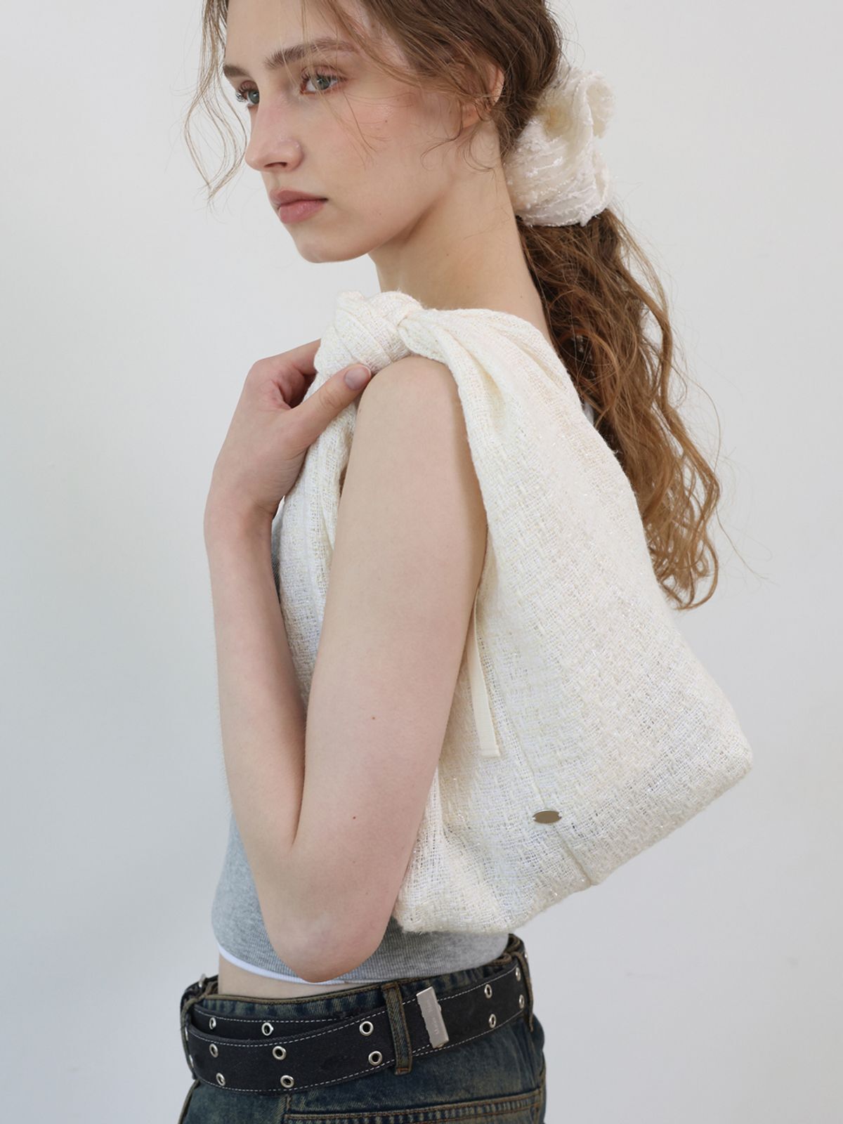 Voor Knot Tweed Mini Tote Bag