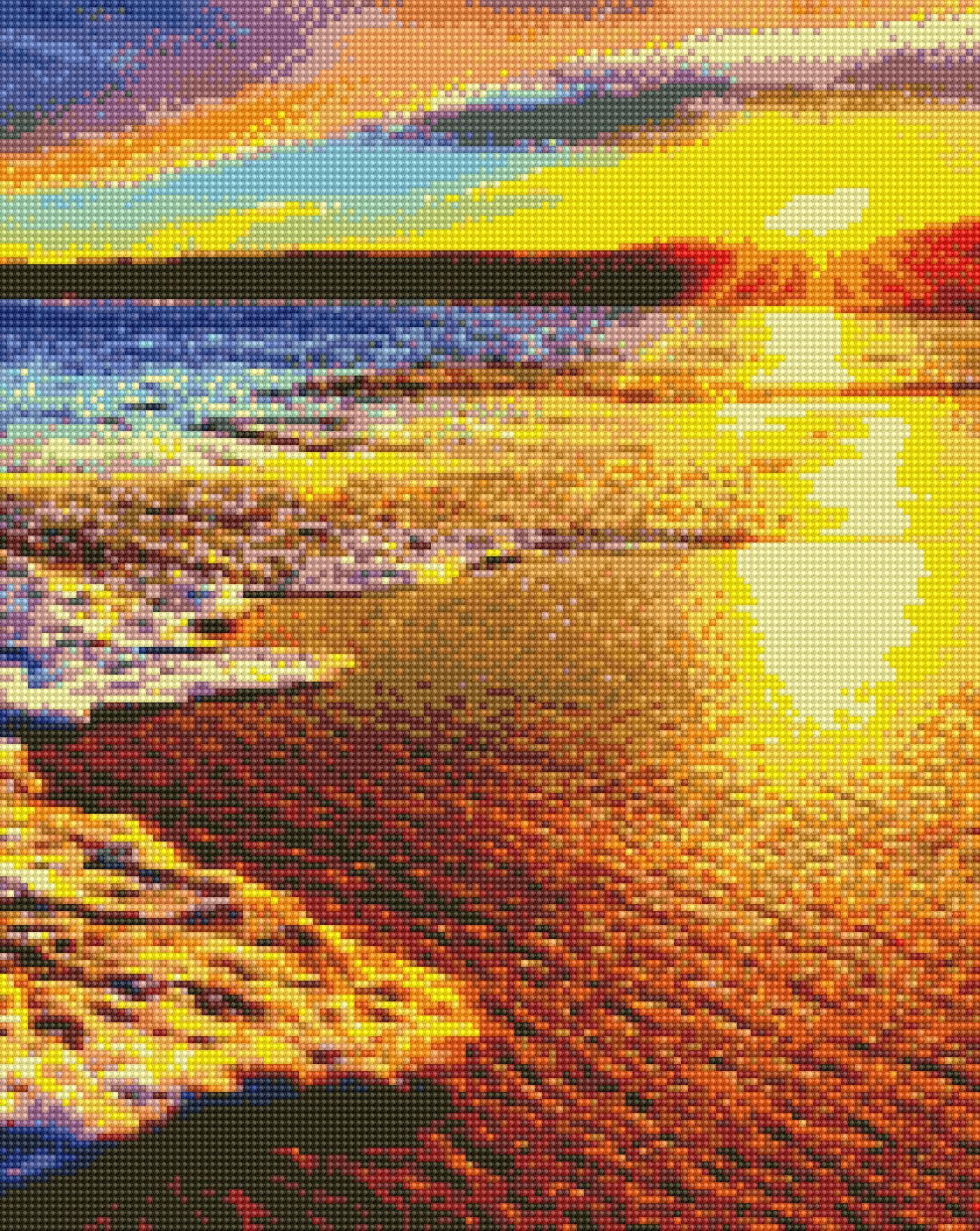 藝術生活 鑽石新設計 滿版立體鑽石畫【GJ6191】金色海岸    40*50CM