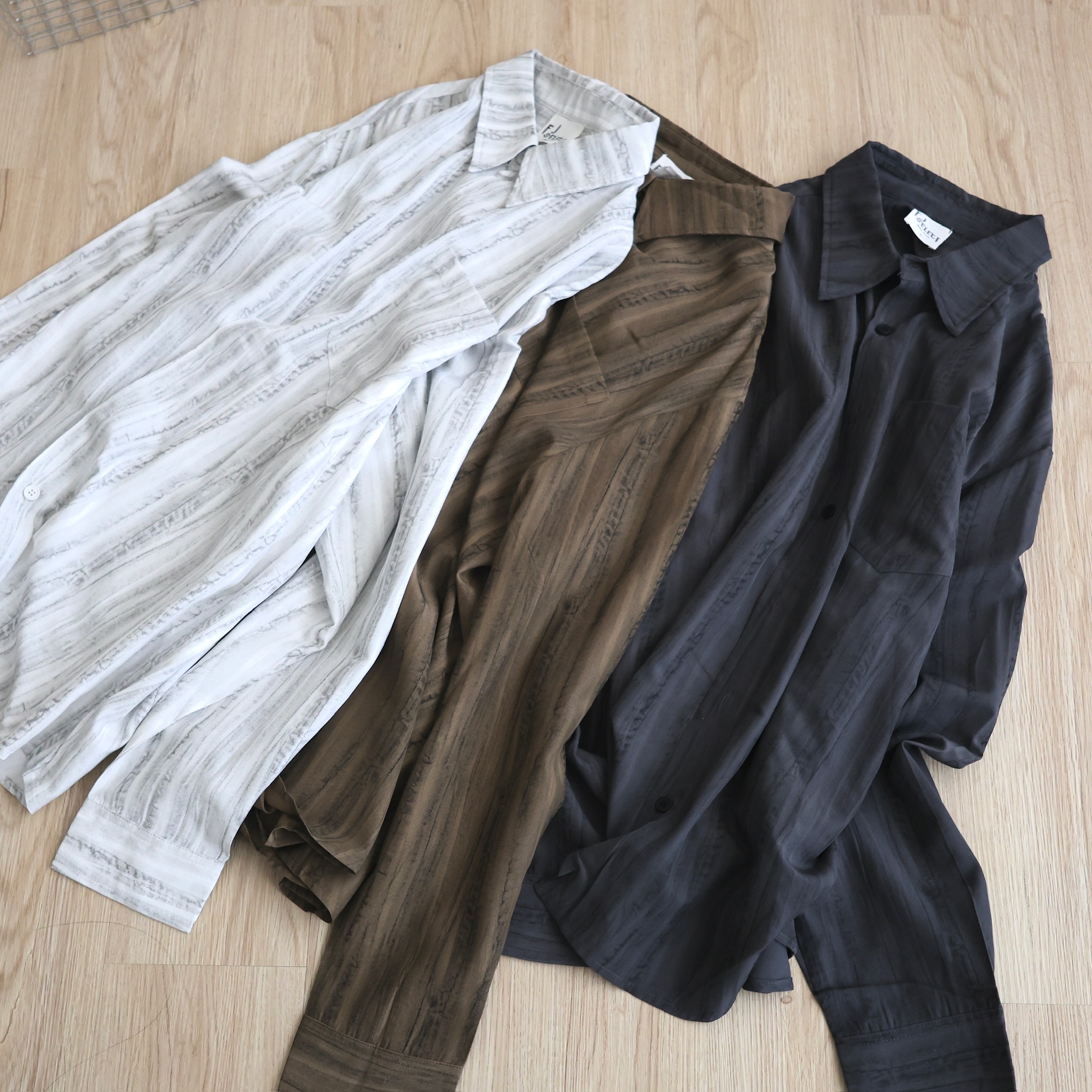 （現貨）售完不補 LT001 日系 不規則刷紋感 左胸口袋 長袖襯衫