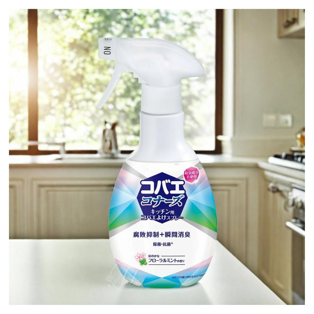 日本KINCHO金鳥廚餘果蠅防制噴霧-花香薄荷250ml