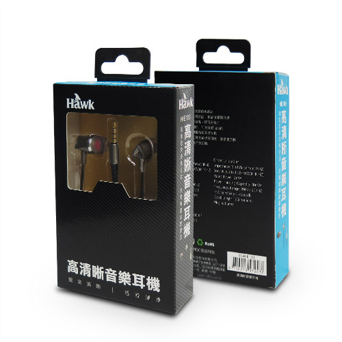 【Hawk 浩客】高清晰音樂耳機 HIE100 (全指向性高感度麥克風)
