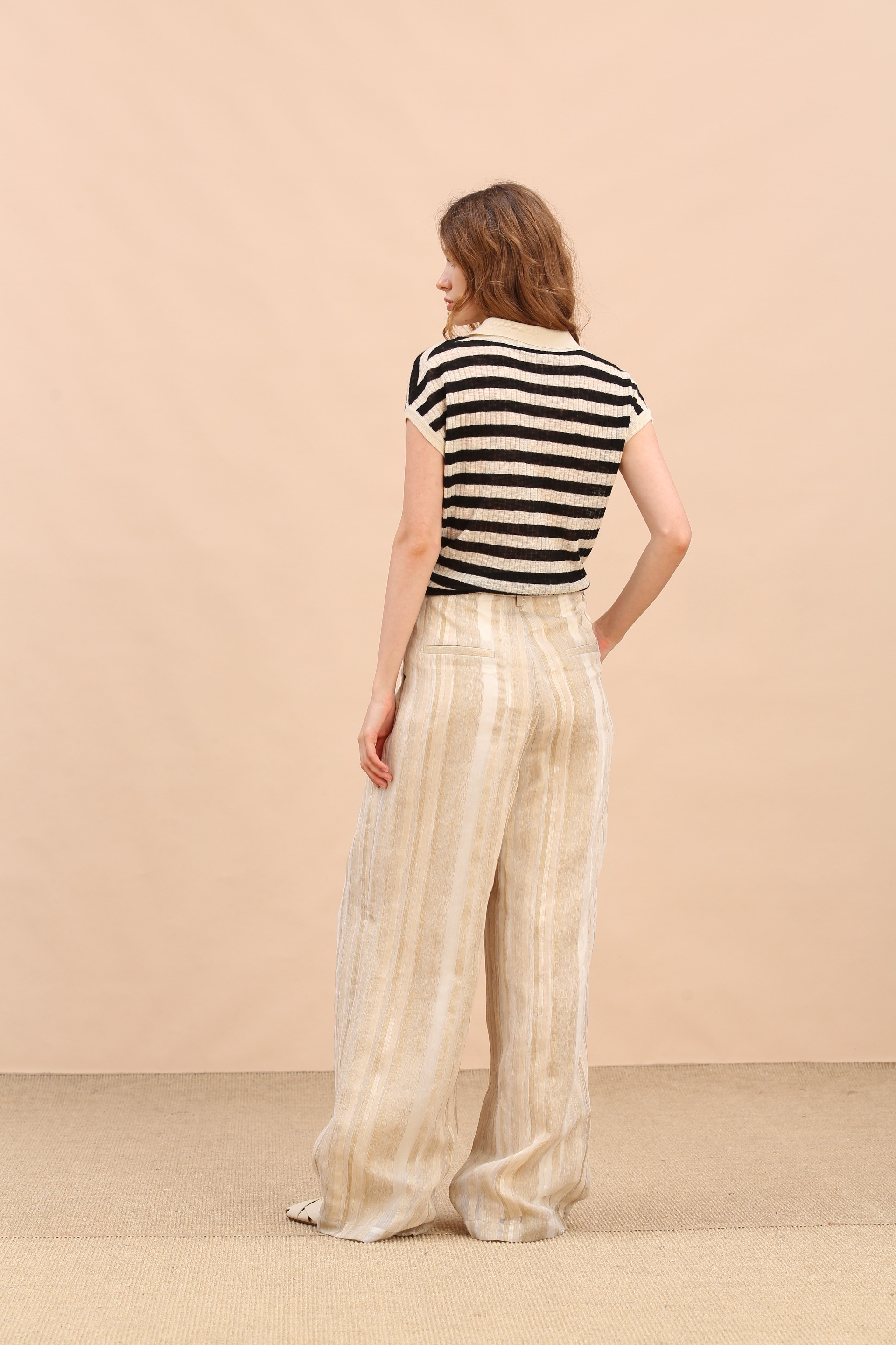 BE10372A1 線條POLO無袖衫