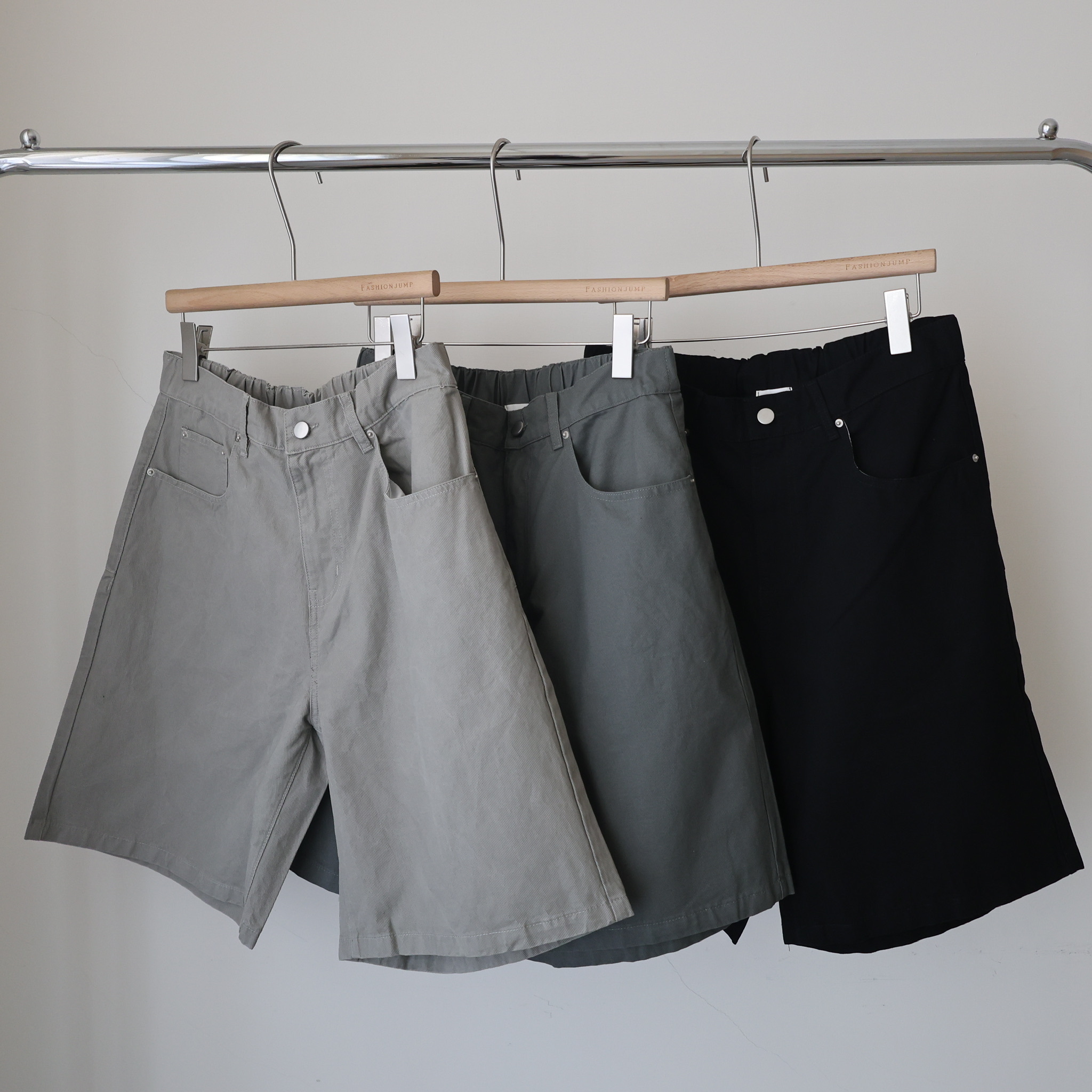 （現貨）P005 百搭後鬆緊腰 休閒短褲