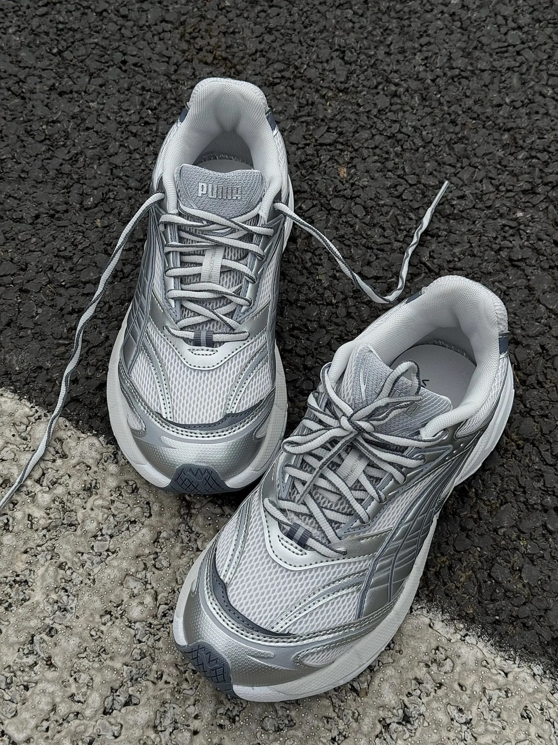 PUMA VELOPHASIS LITE 銀翼 灰銀 液態銀 銀白 復古 厚底 增高 男女鞋 406204-01 / 預購