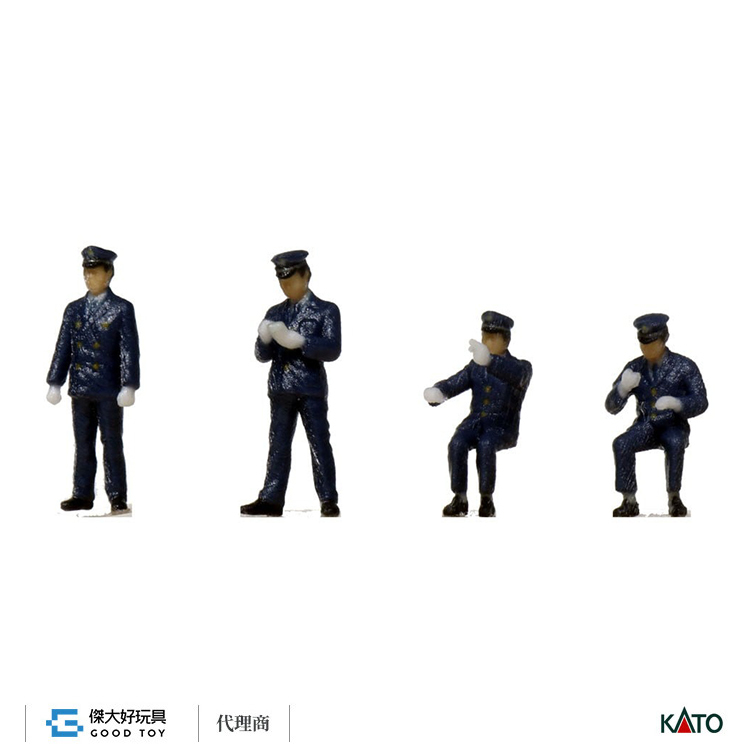 KATO 6-535 (HO) 人偶 運轉士．車掌A (長袖/深藍) (4入)