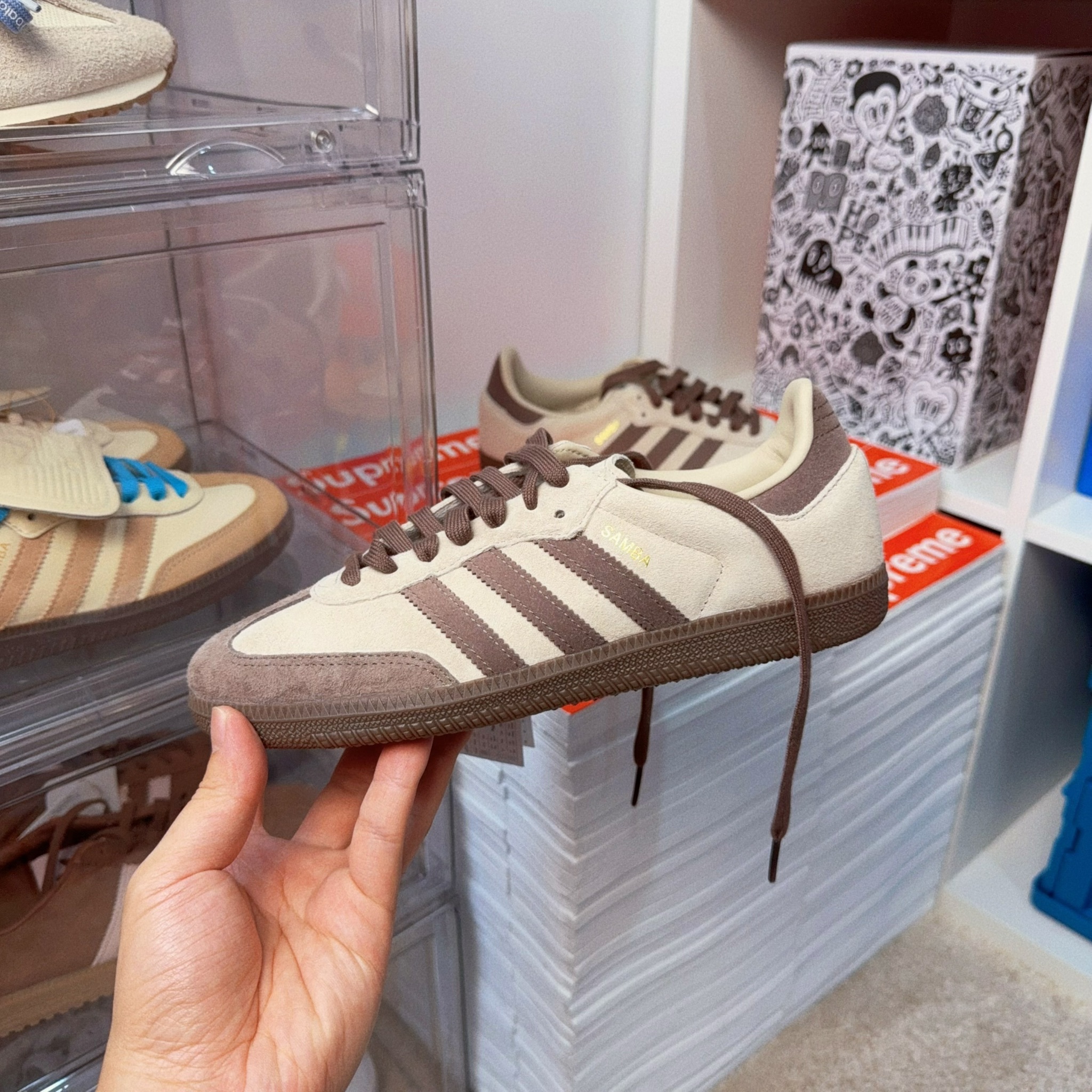 Adidas Originals Samba OG 歐洲限定 榛果拿鐵 咖啡色 復古鞋 JQ6304