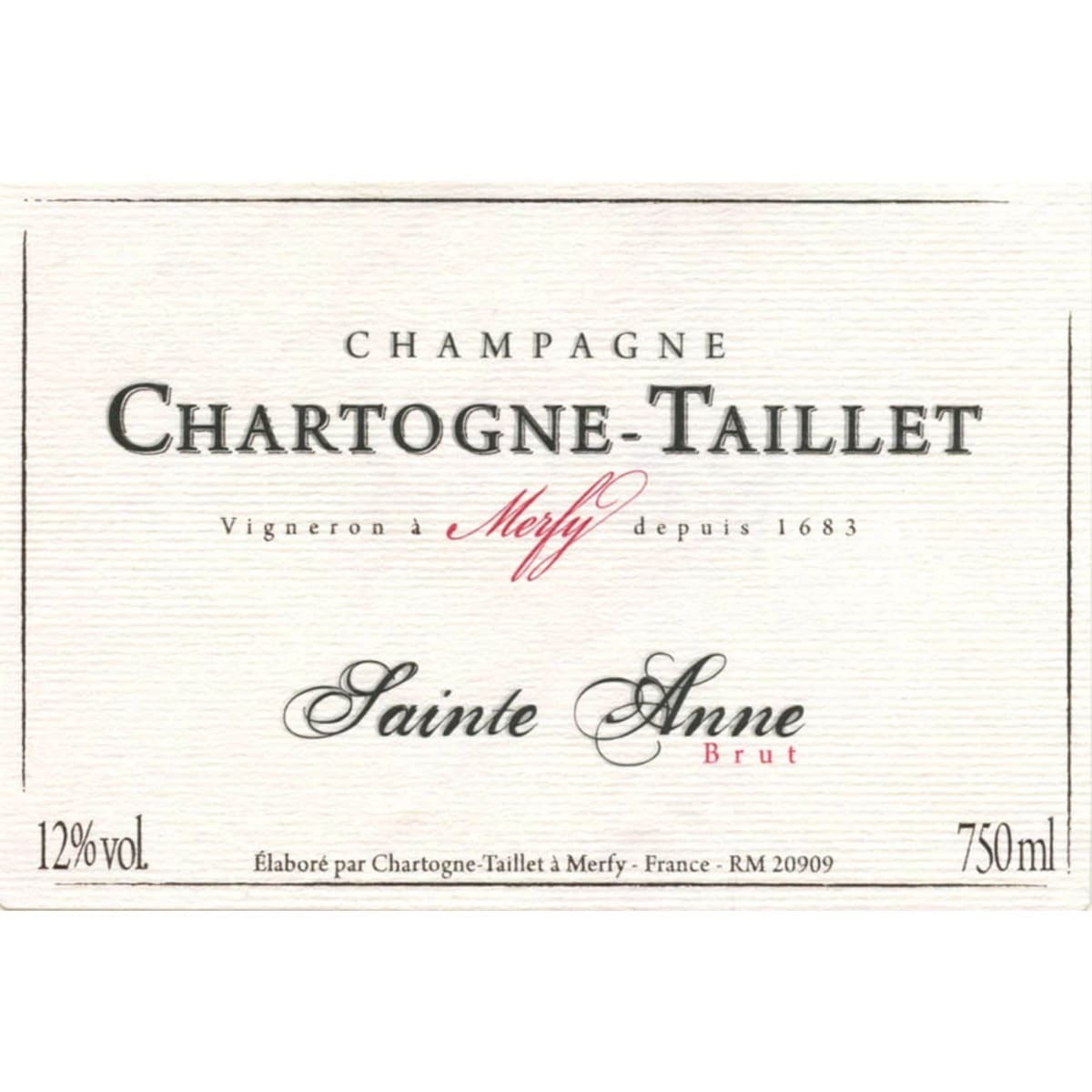 Chartogne Taillet Sainte Anne Brut (2022 Base)