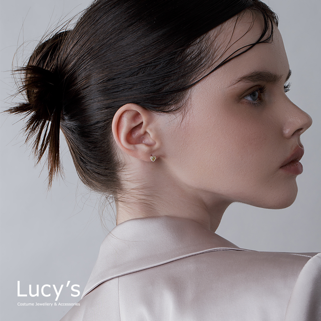 都會輕奢系列｜925純銀 曼谷黃(愛心) 耳環/項鍊 (122886/122887/122894)