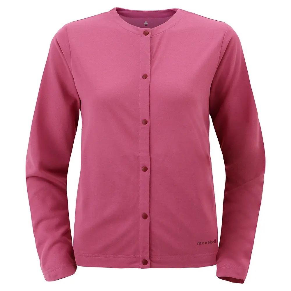 Mont-bell Wickron Cardigan Women's 女款 薄款外套 開襟衫外套 襯衫外套 淺紫紅 1114463-RDVT [HappyOutdoor]