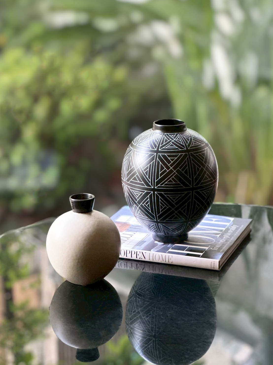 摩卡/編線 球體花器