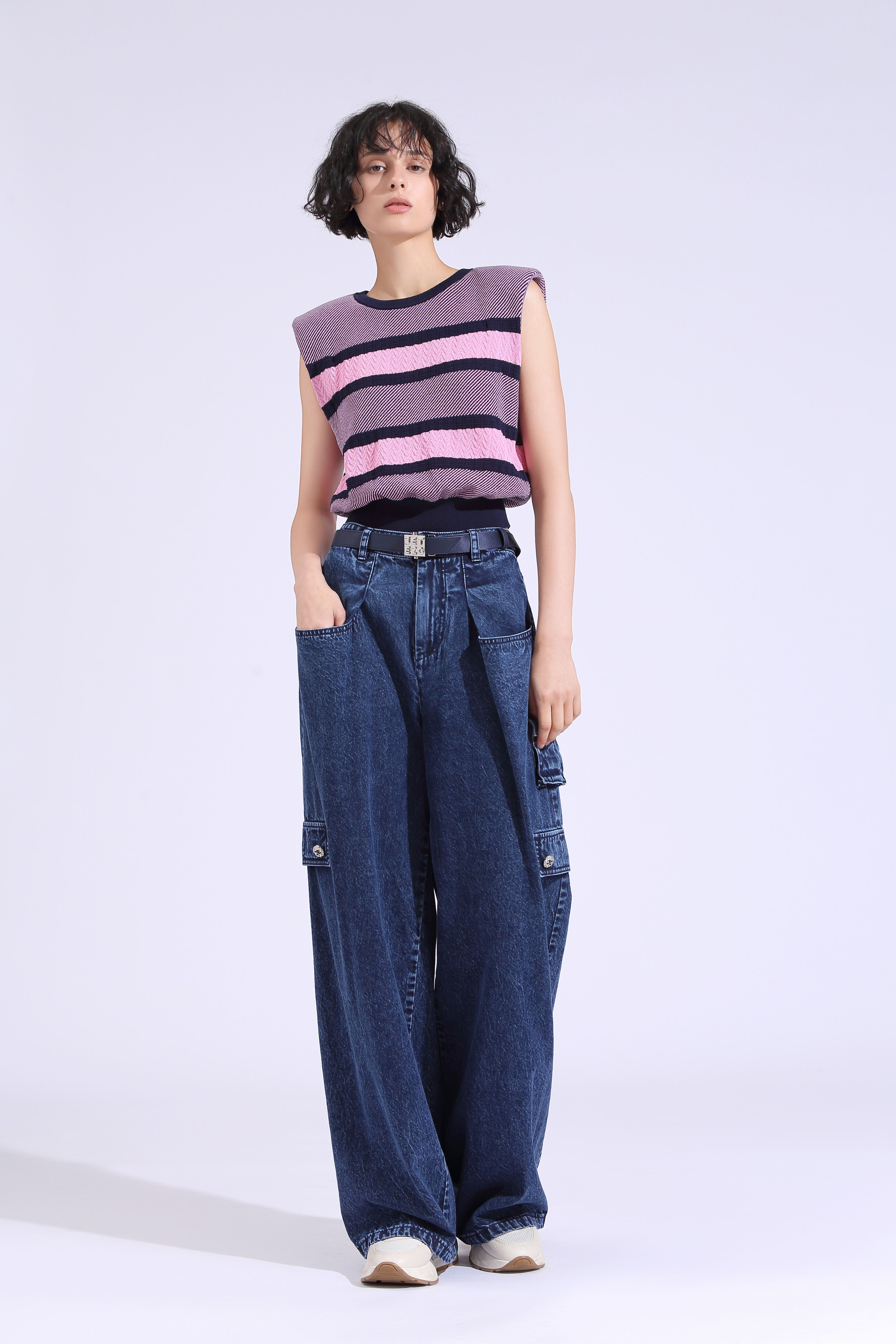 BE10021B1 工裝寬褲