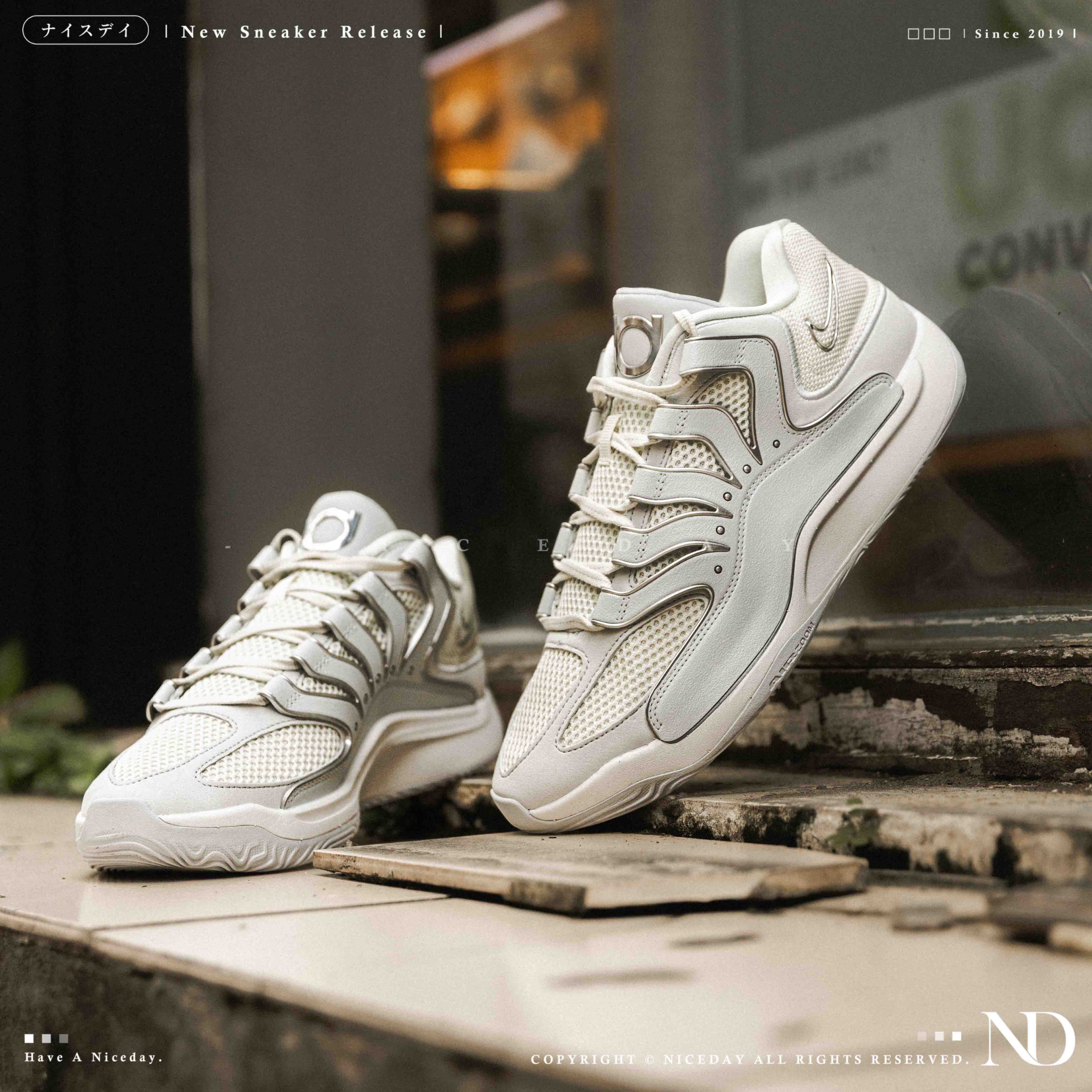 NICEDAY 現貨 NIKE KD 18 EP 銀灰 奶油灰 白 灰 奶油 實戰 籃球鞋 運動鞋 HV1991-001