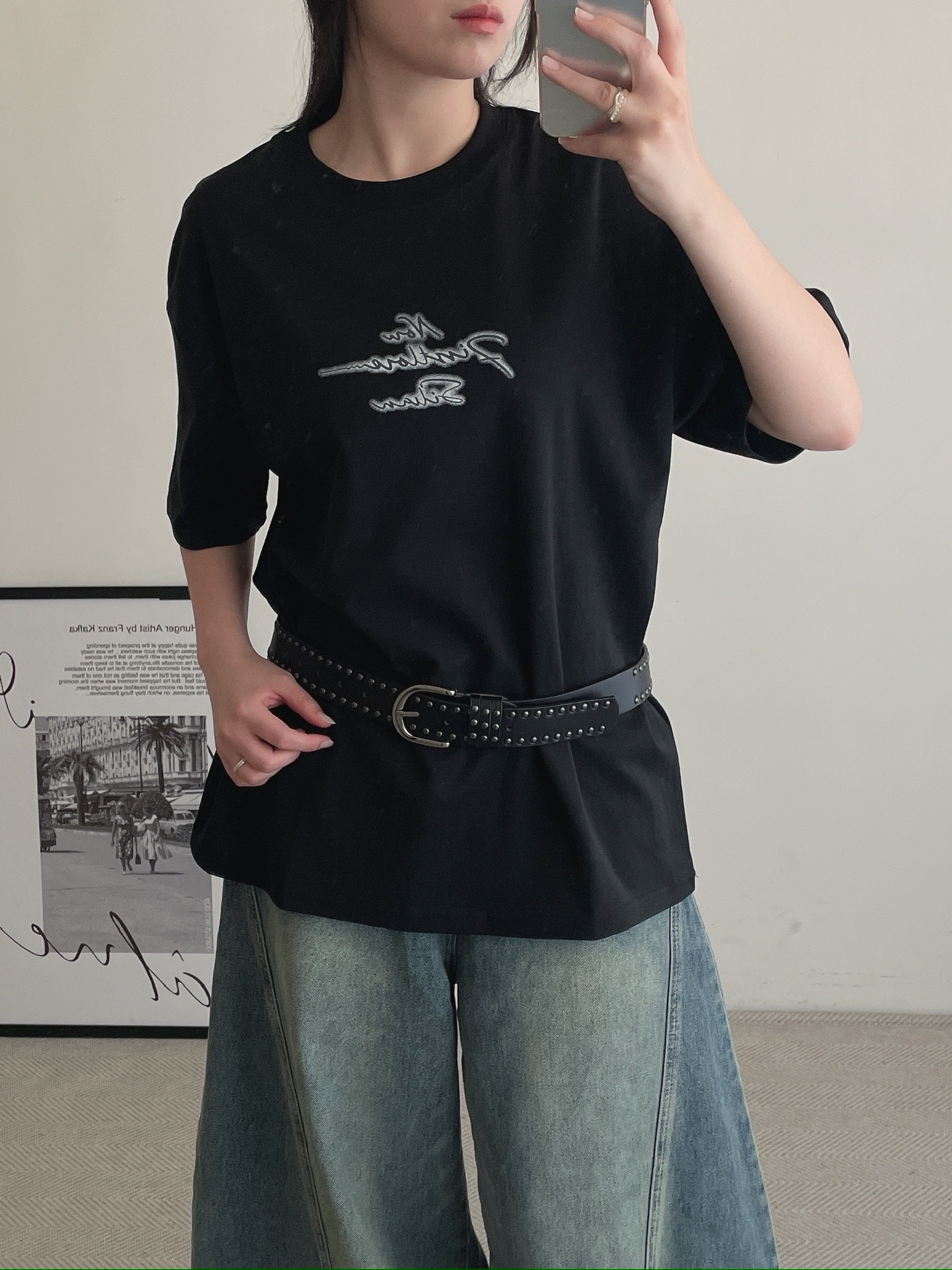 （現貨）230G 簡約 光暈logo 寬鬆 短T G5298