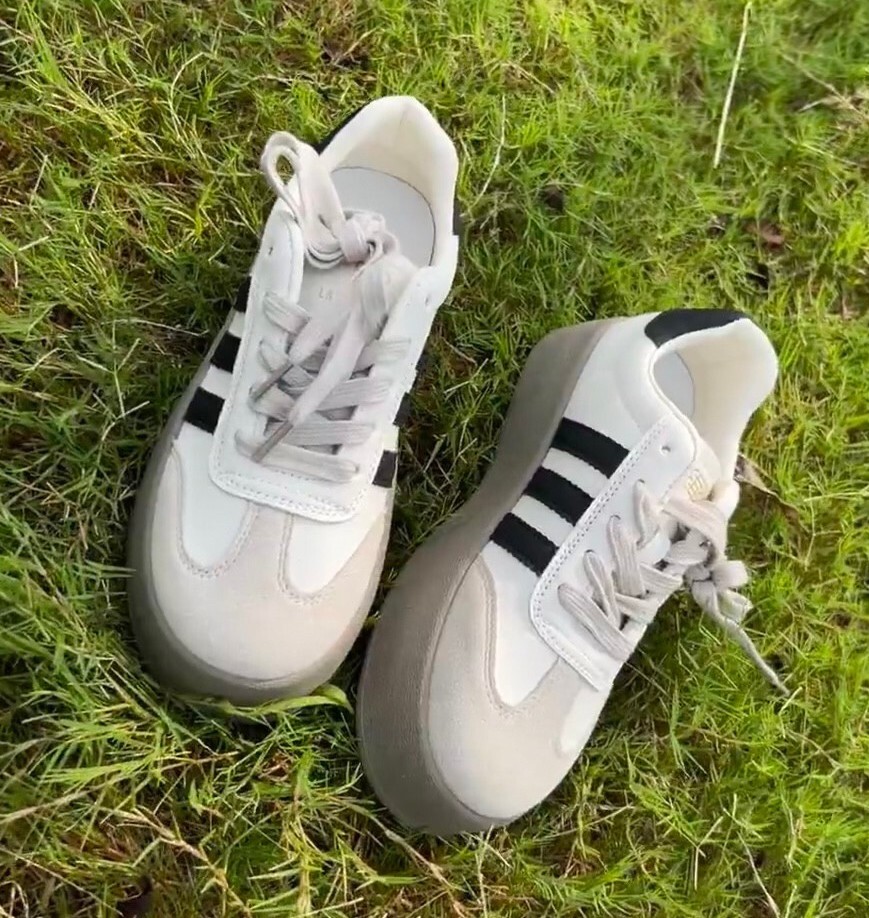 |預購| 韓國簡約厚底德訓鞋（米） 22.5-24.5