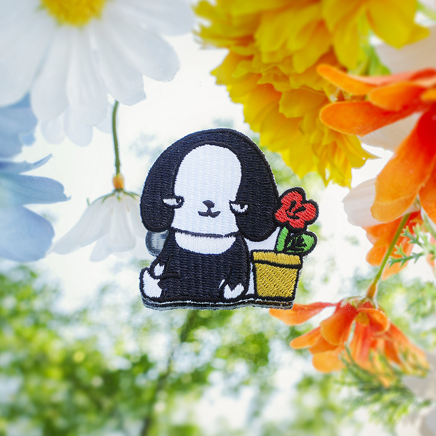 【 品牌小物 】聯名刺繡燙貼片-狗狗庫庫