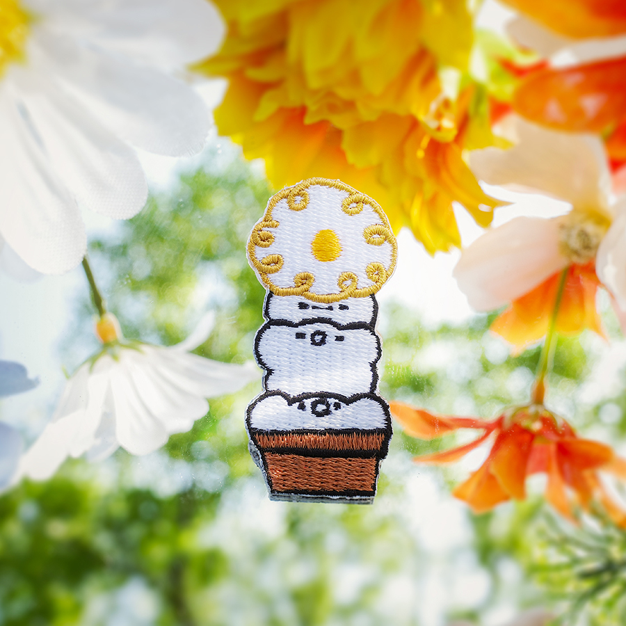 【 品牌小物 】聯名刺繡燙貼片-毛叢叢