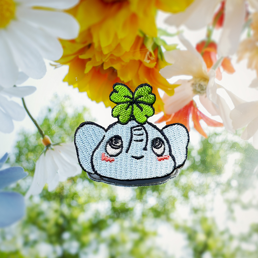 【 品牌小物 】聯名刺繡燙貼片-小象波比
