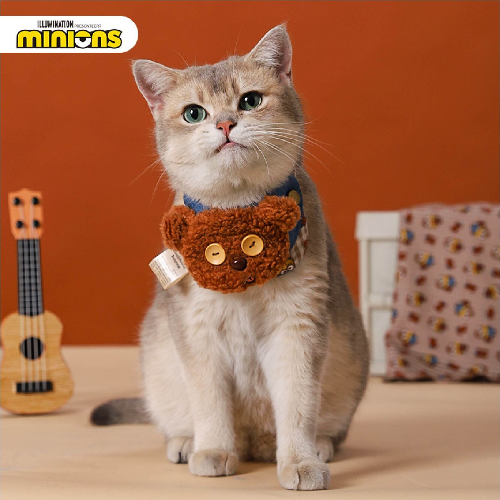 minions - 立體TIM熊牛仔口水巾