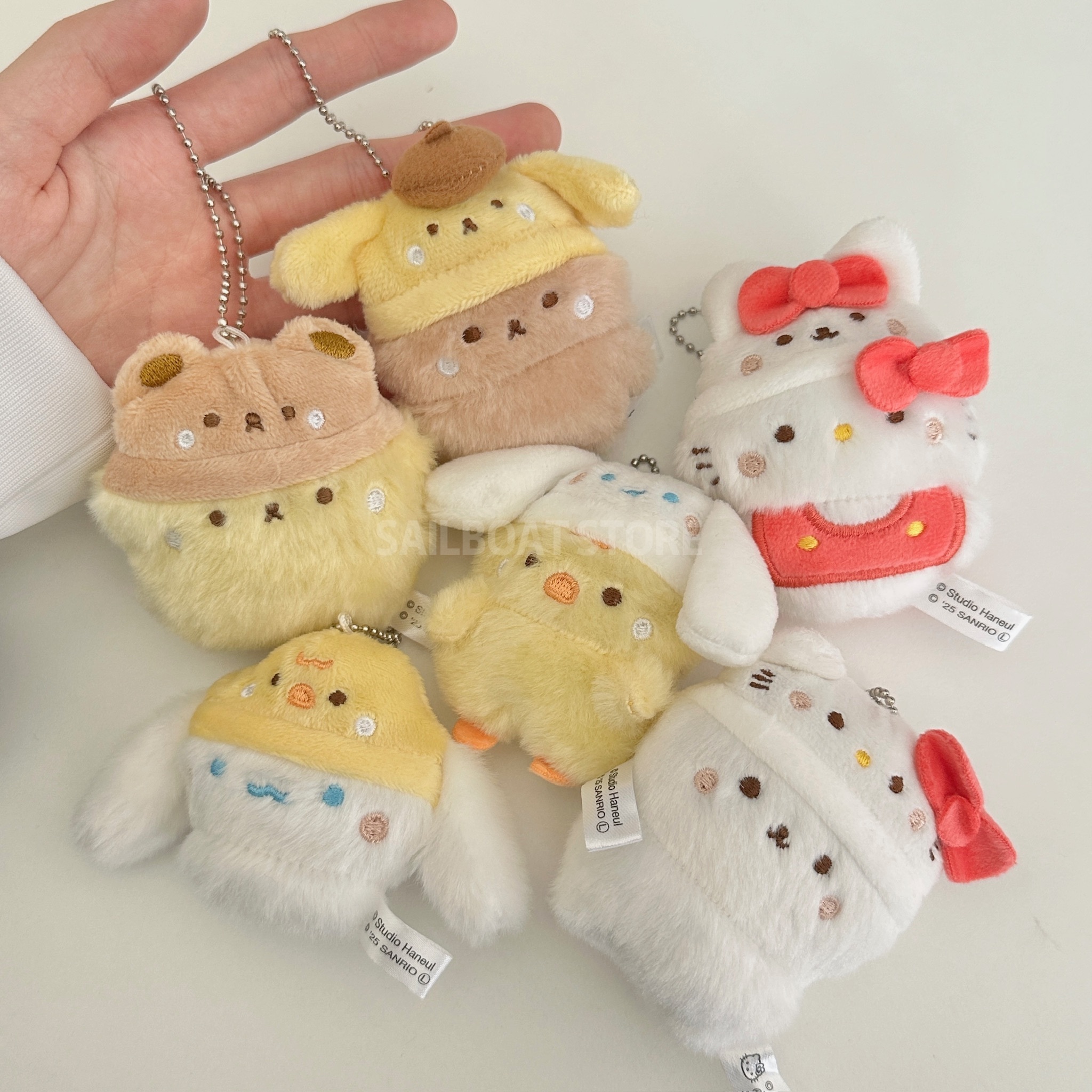 #現貨供應 Studio Haneul × 三麗鷗 扭蛋 帽子絨毛娃娃吊飾