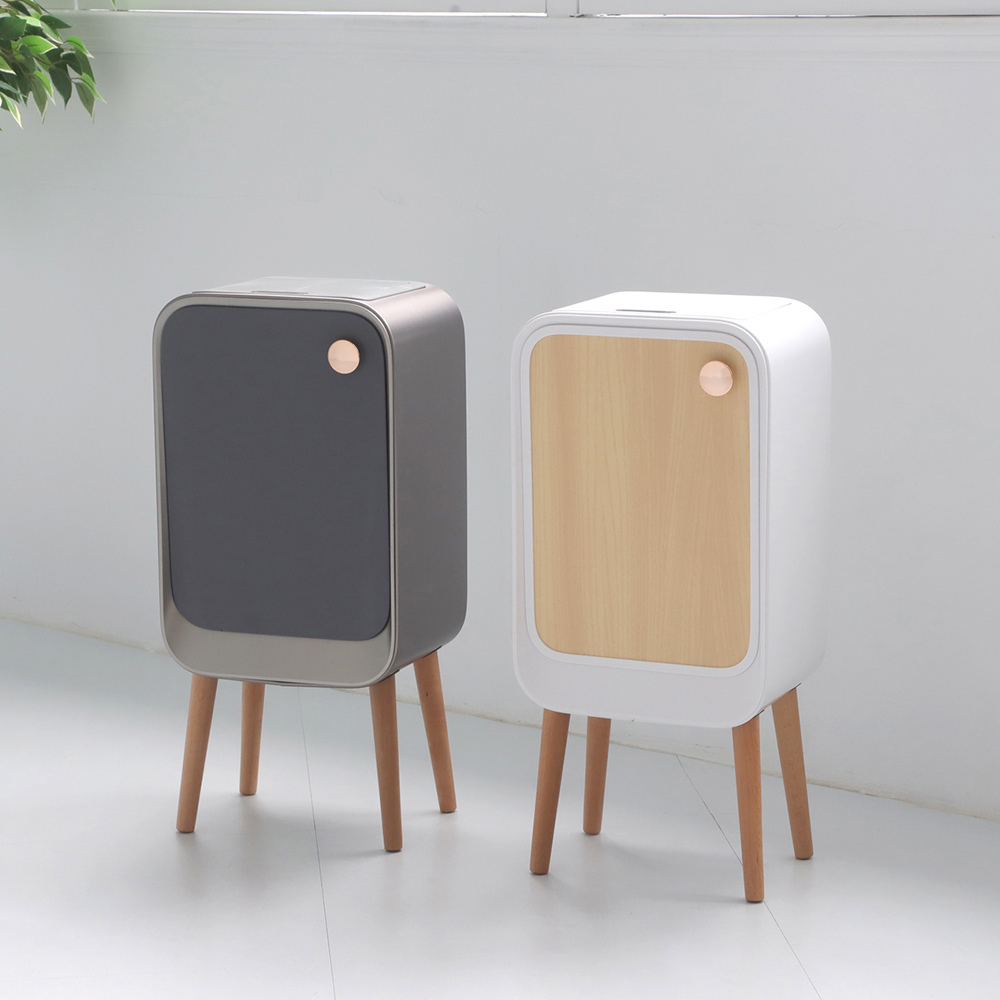 20L 《除臭版》不鏽鋼高腳雙開除臭感應垃圾桶 ELPH887U