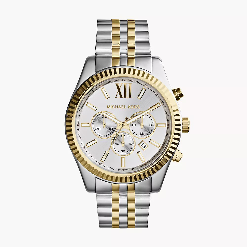 【MICHAEL KORS 邁克·科爾斯】MK8344 經典 時尚 三眼 日期 石英 手錶