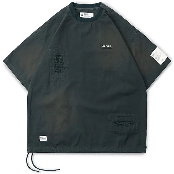 B-SIDE RIP STOP DAMAGE WIDE TEE
