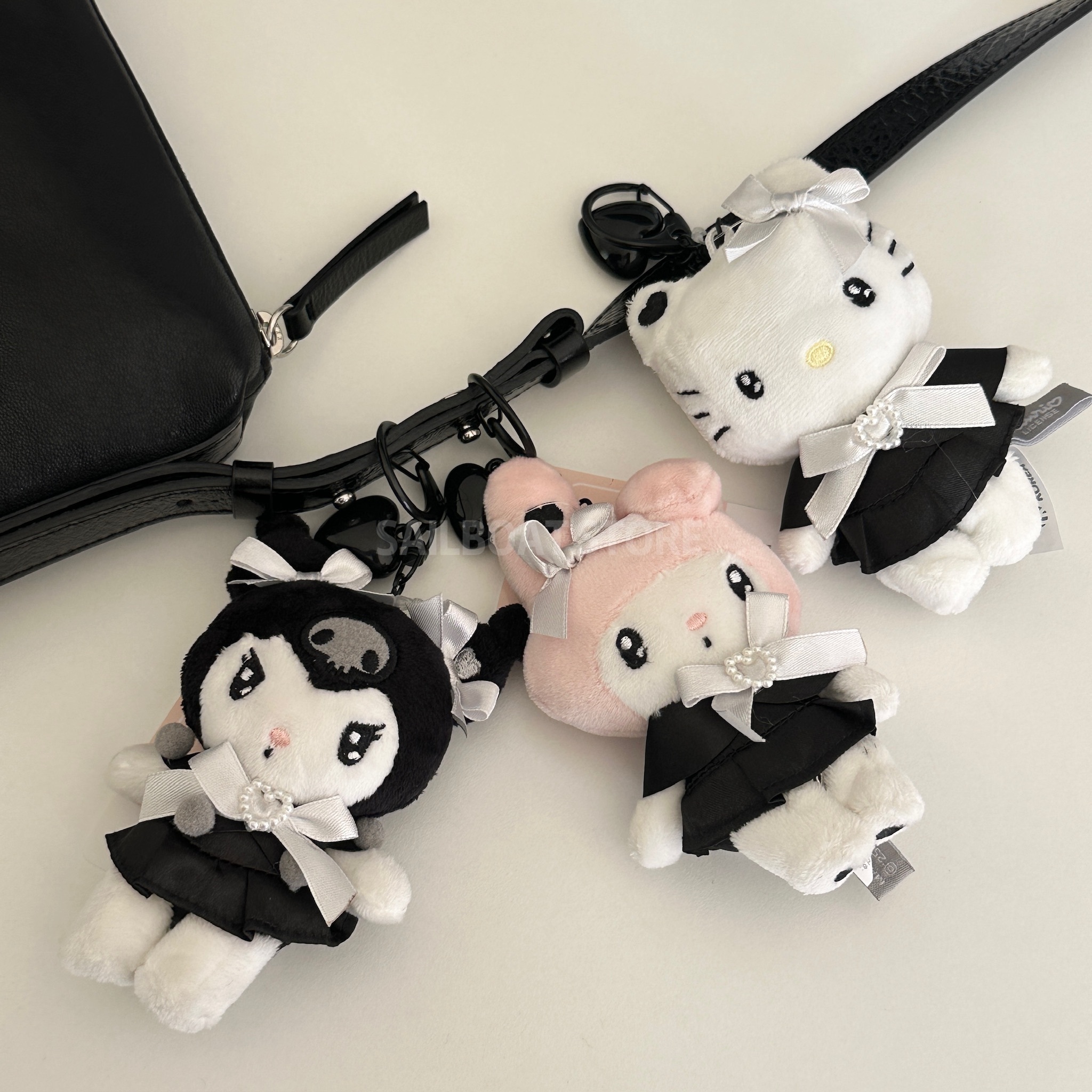 #現貨 三麗鷗 黑色愛心 吊飾娃娃