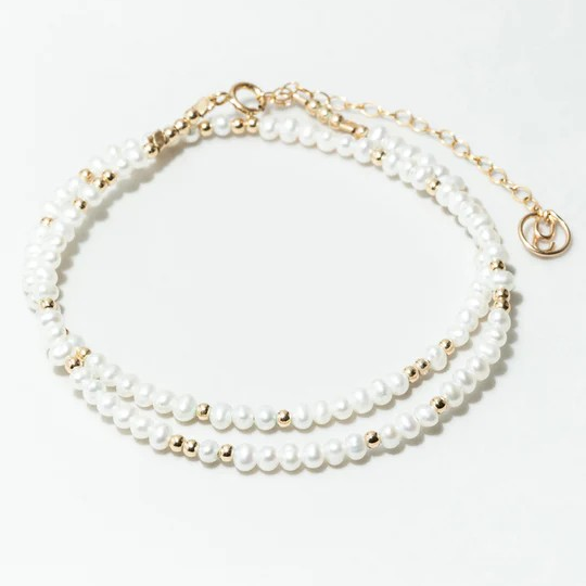 1YA0512-165 YAY PARIS Queen Bracelet-Necklace - Cultured Pearl Gold #800TPQU101 (A-EU-E)