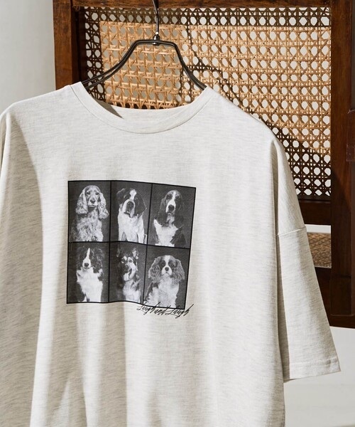 FREAK'S STORE / Photo 6 DOG Print T-Shirt