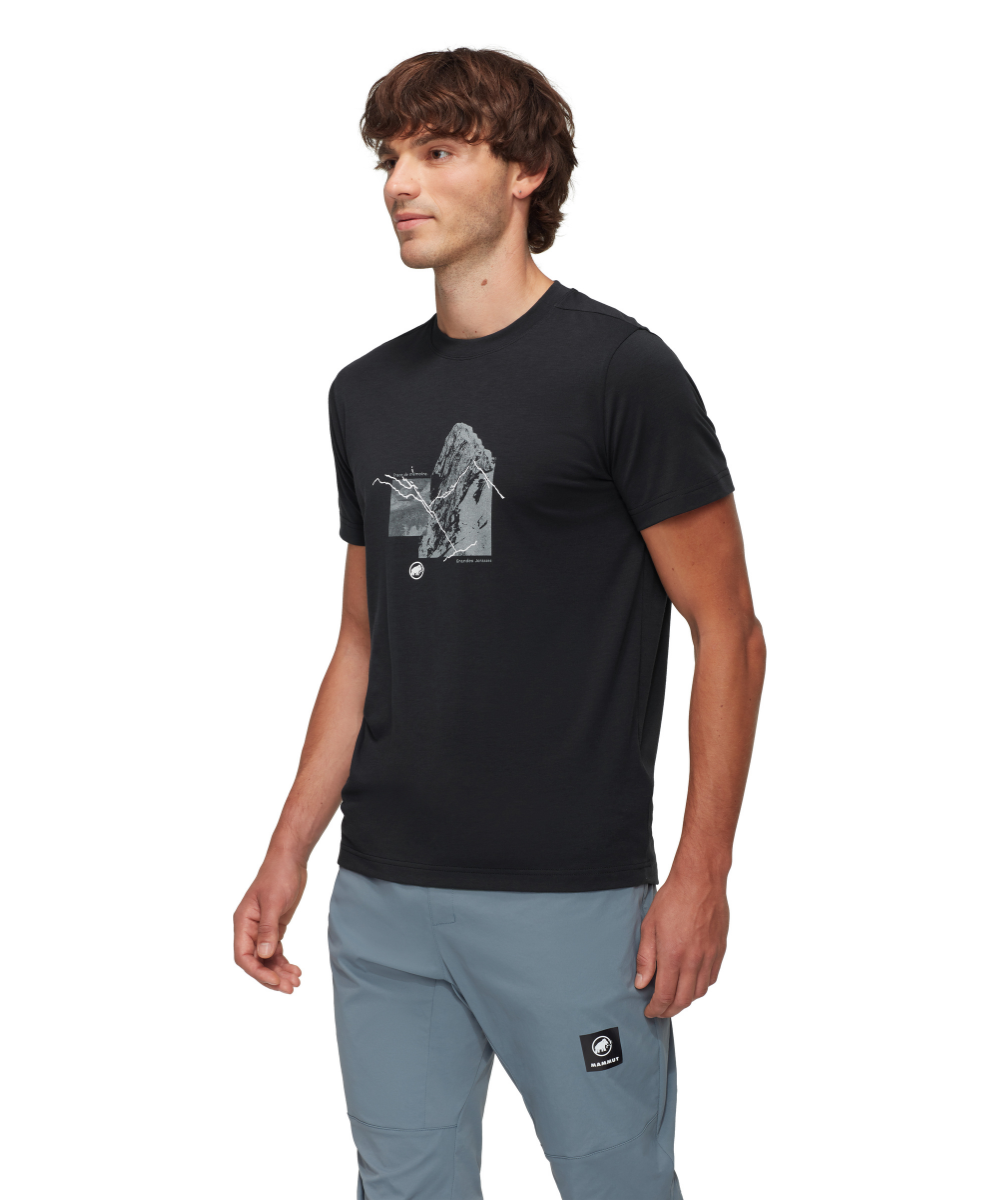 Mammut / 徒步&遠行&攀岩&日常 / Mountain T-Shirt Men 4208m / 黑、白 (M101706500)