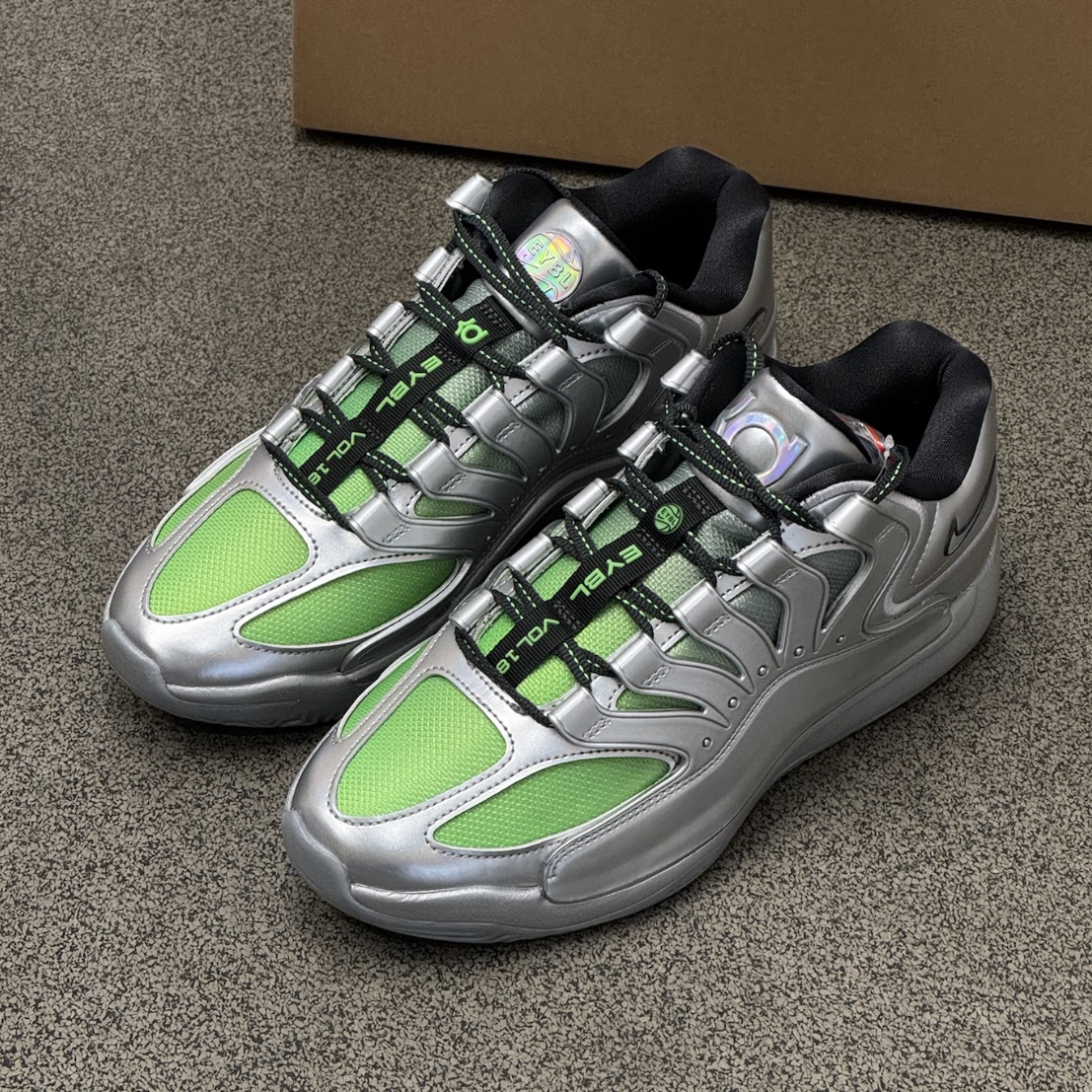 Nike KD18 EYBL EP 金屬銀綠 螢光綠 杜蘭特 緩震 透氣 實戰籃球鞋