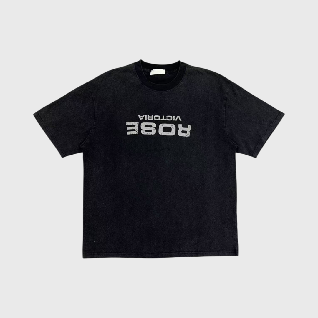ROSE VICTORIA做舊水洗短T
