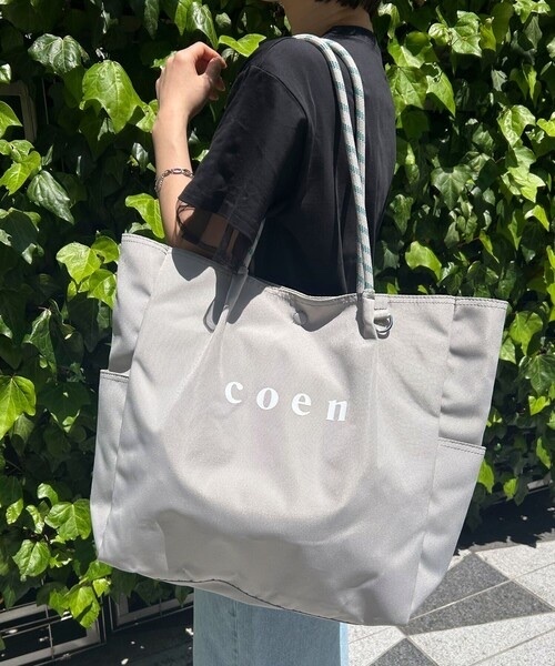 coen / Logo tote bag (L size)