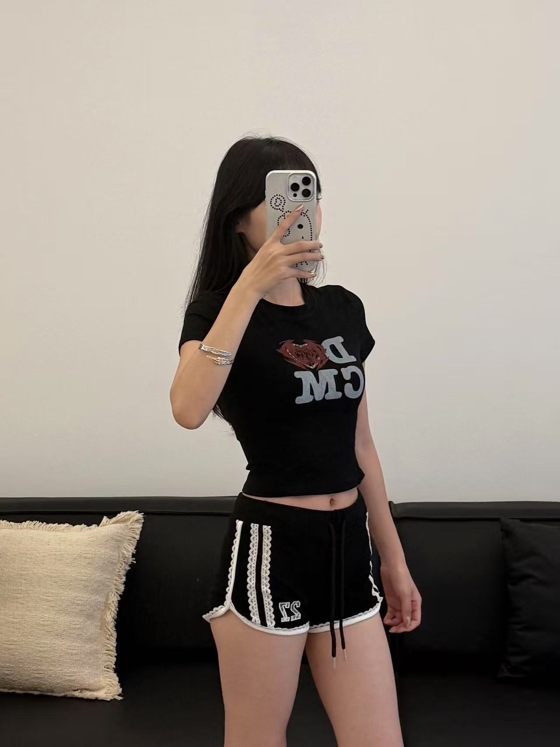 (GOAL) DCM 短版 噴漆字體 愛心 顯瘦 DCM-W61