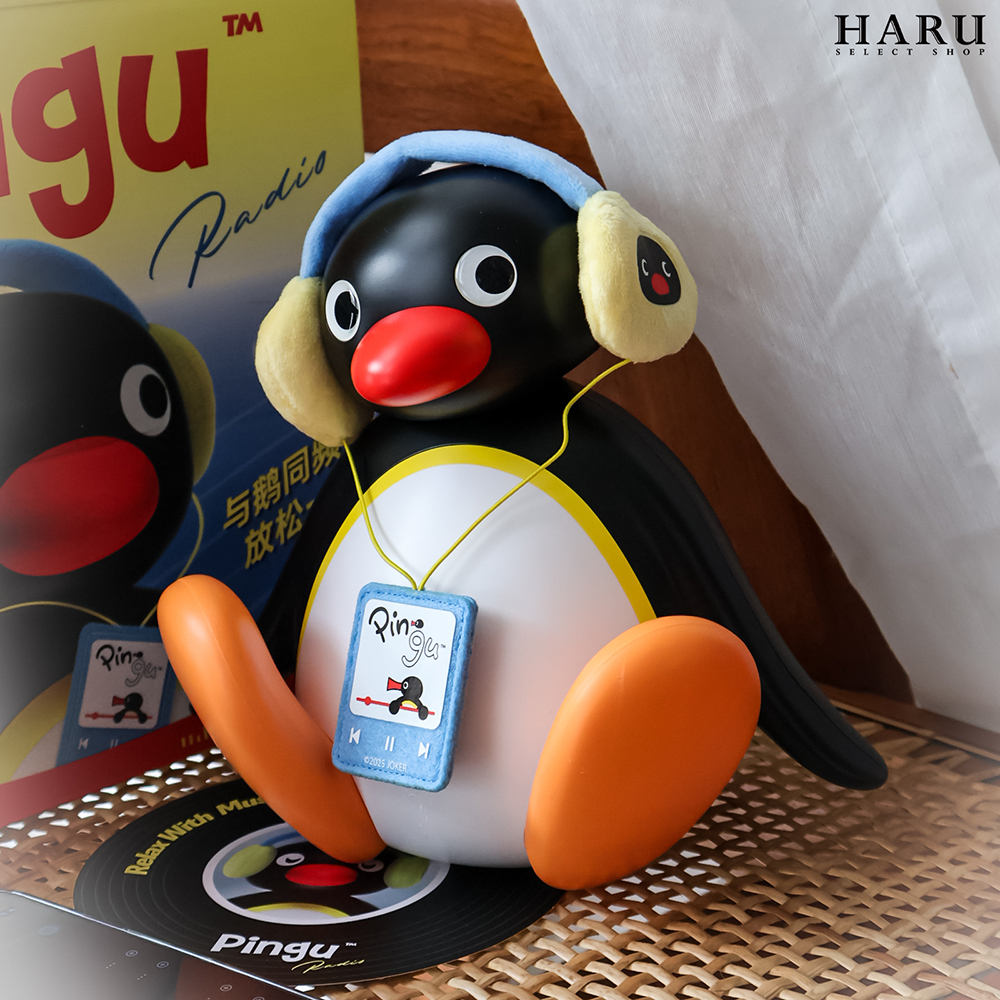 正版授權 PINGU 企鵝無線藍芽音箱 聽歌搖頭 玩具公仔