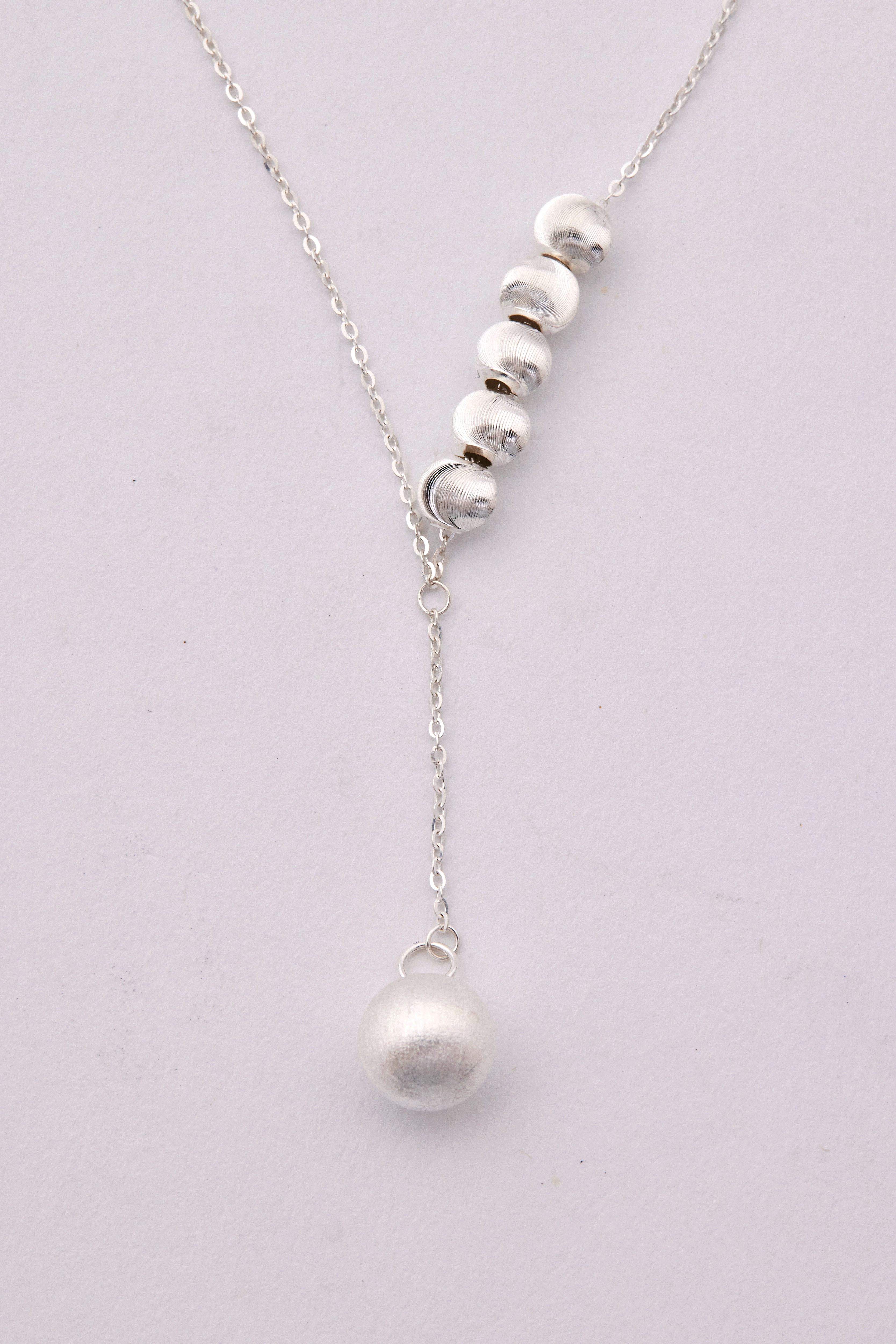 N1021  | 純銀銀球Y字項鍊