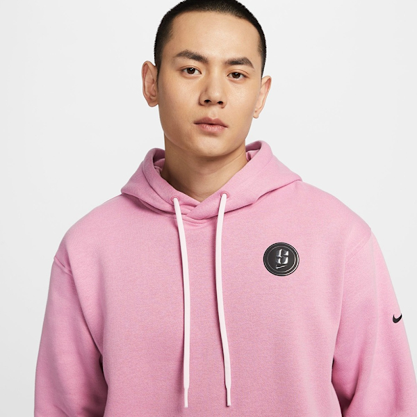 NIKE 帽T AS U NK SABRINA 粉色 刺繡 刷毛 側開拉鍊 男 FV3206-699